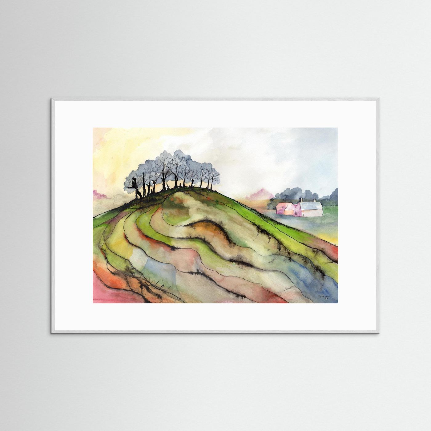 The Hill - Framed Giclée Print