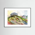 The Hill - Framed Giclee Print