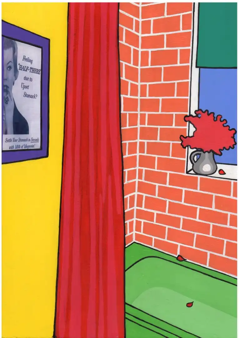 Red Shower Curtain