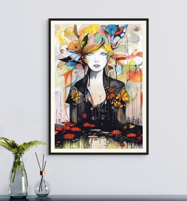 Octavia - Limited Edition Contemporary Art Nouveau Print